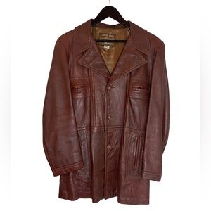Angel Skin Cabretta Leather Jacket by Grais Brown 40R Vintage